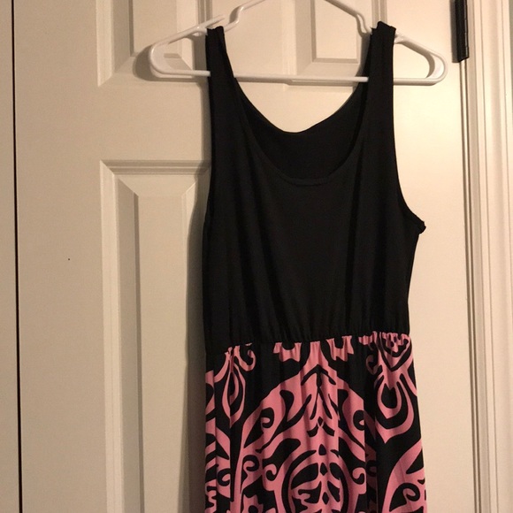 Black and pink maxi dress NEVER WORN - Picture 3 of 4
